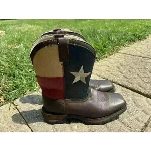 Durango American Flag Patriotic Western Boots Big Kids Size US 5.5